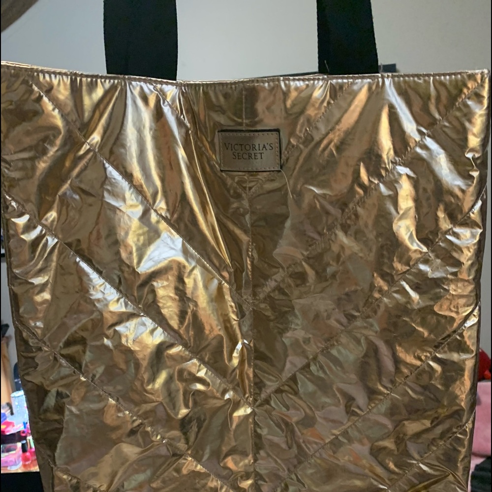 Metallic Victoria Secret Tote